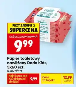 Biedronka Papier toaletowy nawilżany oferta
