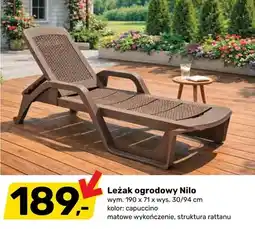Bricomarche Leżak ogrodowy Nilo oferta