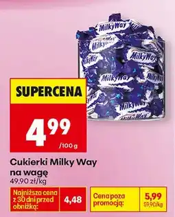 Biedronka Cukierki Milky Way na wagę oferta