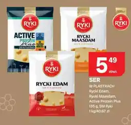 Chorten Ser w plastrach Ryki Edam, Ryki Maasdam, Active Protein Plus oferta