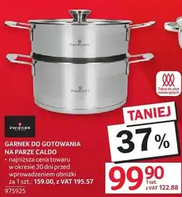 Selgros Garnek do gotowania na parze GARNEK DO GOTOWANIA NA PARZE CALDO oferta