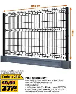 OBI Panel ogrodzeniowy czarny oferta