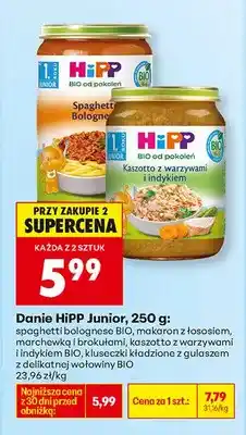 Biedronka Danie Hipp Junior, różne rodzaje oferta