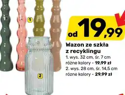 Bricomarche Wazon ze szkła z recyklingu oferta