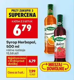 Biedronka Syrop różne rodzaje oferta