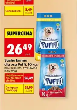 Biedronka Sucha karma dla psa z kurczakiem, z wołowiną oferta