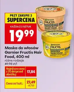 Biedronka Maska do włosów Hair Food, różne rodzaje oferta