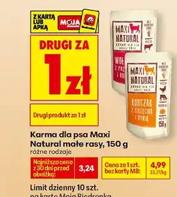Biedronka Karma dla psa małe rasy, różne rodzaje DRUGA ZA 1 ZŁ oferta