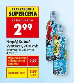 Biedronka Napój Kubuś Waterrr cytryna oferta