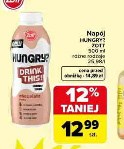 Carrefour Napój Hungry? Zott oferta