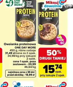 Carrefour ONE DAY MORE Owsianka proteinowa oferta