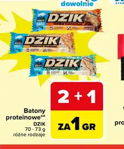 Carrefour DZIK Batony proteinowe oferta