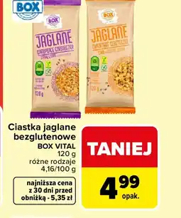 Carrefour Ciastka jaglane bezglutenowe Box Vital oferta