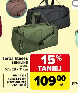 Carrefour Torba fitness Semi Line oferta