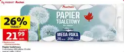 Auchan Auchan Papier toaletowy 3-warstwowy 20 rolek oferta