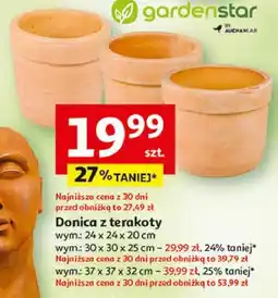 Auchan Donica z terakoty wym. 24 x 24 x 20 cm oferta