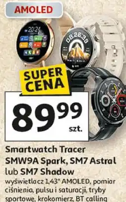 Auchan Smartwatch Tracer SMW9A Spark, SM7 Astral lub SM7 Shadow oferta