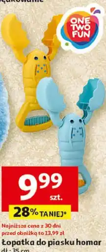 Auchan Łopatka do piasku homar One Two Fun dł.: 35 cm oferta