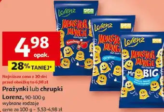 Auchan Prażynki lub chrupki Lorenz oferta