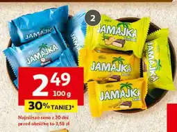 Auchan Cukierki Jamajka, Jamajka biała, Jamajka banan-mango lub Jamajka pistachio oferta