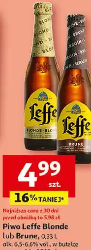 Auchan Piwo Leffe Blonde lub Brune oferta