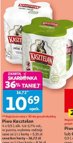 Auchan Piwo Kasztelan oferta