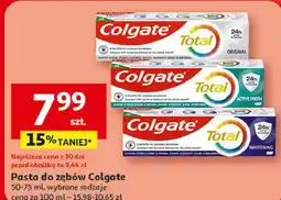 Auchan Pasta do zębów Colgate 50-75 ml, wybrane rodzaje oferta