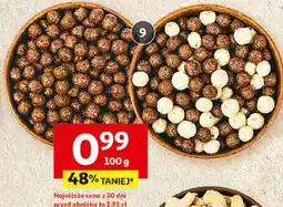 Auchan Płatki śniadaniowe muszelki, kulki o smaku czekoladowym lub kulki duo oferta