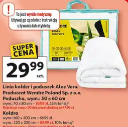 Auchan Linia kołder i poduszek Aloe Vera oferta
