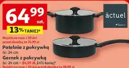 Auchan Patelnia z pokrywką śr.: 24 cm / Garnek z pokrywką śr.: 24 cm oferta