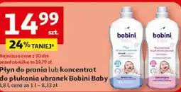 Auchan Płyn do prania lub koncentrat do płukania ubranek Bobini Baby oferta