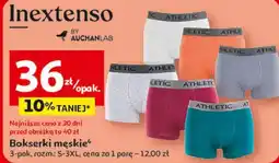 Auchan Bokserki męskie 3-pak, rozm.: S-3XL oferta