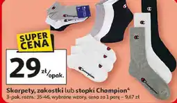 Auchan Skarpety, zakostki lub stopki Champion 3-pak, rozm.: 35-46 oferta