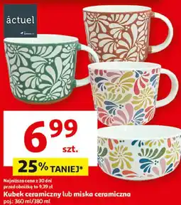 Auchan Kubek ceramiczny lub miska ceramiczna actuel oferta