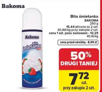 Carrefour Market Bita śmietanka BAKOMA oferta