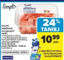 Carrefour Market Łosoś wędzony na gorąco* SIMPL w kawałkach oferta