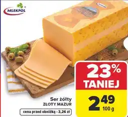 Carrefour Market Ser żółty ZLOTY MAZUR oferta