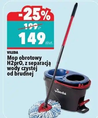 VILEDA Mop obrotowy H2prO, z separacją wody czystej od brudnej