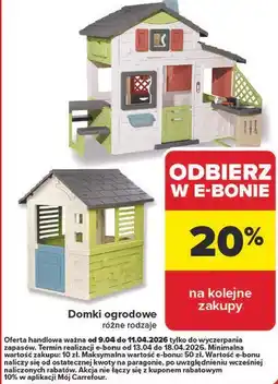 Carrefour Market Domki ogrodowe oferta