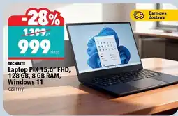 Biedronka TECHBITE Laptop PIX 15,6 FHD, 128 GB, 8 GB RAM, Windows 11 czarny oferta