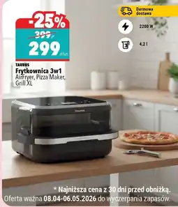 Biedronka Frytkownica 3w1 AirFryer, Pizza Maker, Grill XL TAURUS oferta