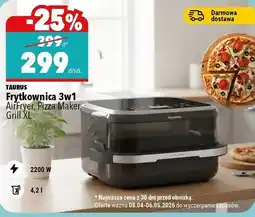 Biedronka TAURUS Frytkownica 3w1 AirFryer, Pizza Maker, Grill XL oferta