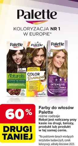 Carrefour Farby do włosów Palette różne rodzaje oferta