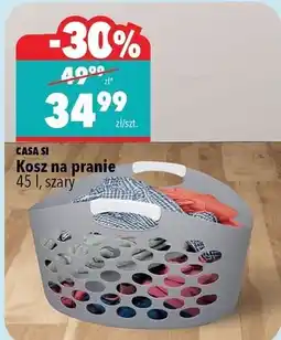 Biedronka CASA SI Kosz na pranie 45 l, szary oferta