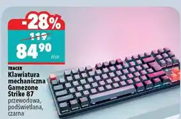 Biedronka TRACER Klawiatura mechaniczna Gamezone Strike 87 przewodowa, podświetlana, czarna oferta