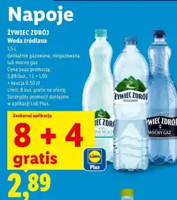 Lidl Woda źródlana Żywiec Zdrój oferta