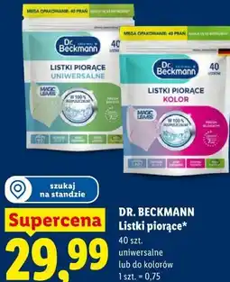 Lidl Listki piorące uniwersalne lub do kolorów Dr. Beckmann oferta