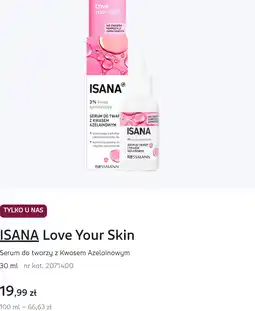 Rossmann ISANA Love Your Skin Serum do twarzy z Kwasem Azelainowym oferta