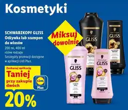 Lidl SCHWARZKOPF GLISS Odżywka lub szampon do włosów oferta