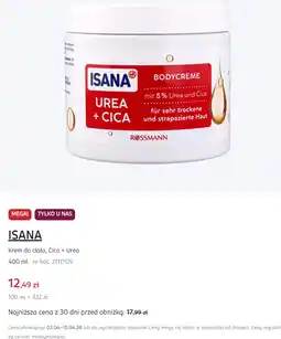 Rossmann ISANA Krem do ciała, Cica + Urea 400 ml oferta